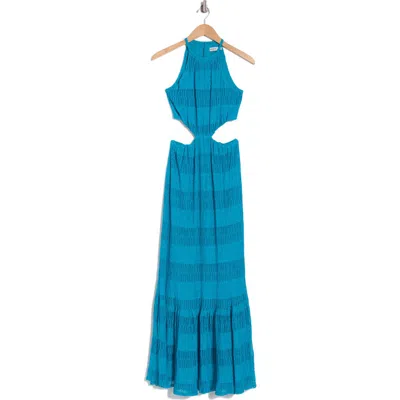 Simkhai Cutout Cotton-blend Maxi Dress In Bermuda