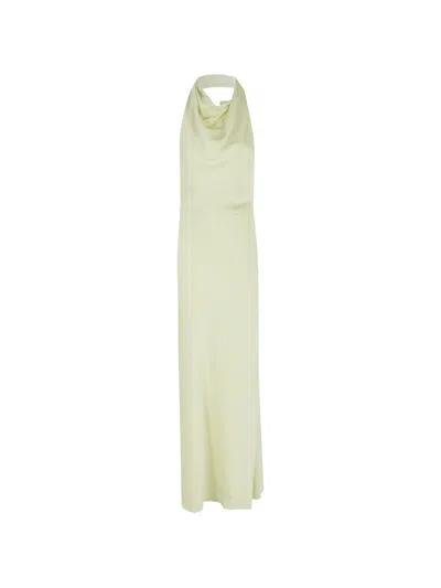 Simkhai Halterneck Cowl-neck Maxi Dress In Green