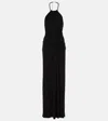 Simkhai Annabelle Halter Gown In Black