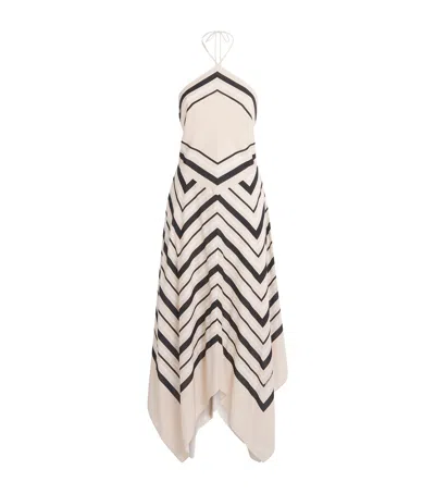 Simkhai Halterneck Hera Midi Dress In Neutral