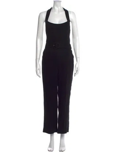Pre-owned Simkhai Halterneck Jumpsuit In Black
