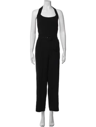 Pre-owned Simkhai Halterneck Jumpsuit In Black