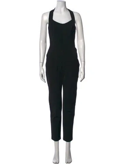 Pre-owned Simkhai Halterneck Jumpsuit In Black