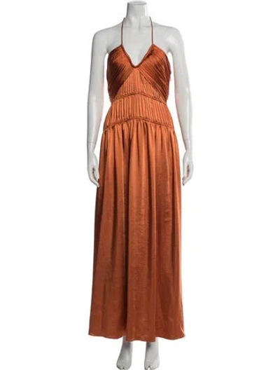 Pre-owned Simkhai Halterneck Long Dress