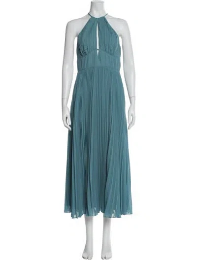 Pre-owned Simkhai Halterneck Long Dress In Blue