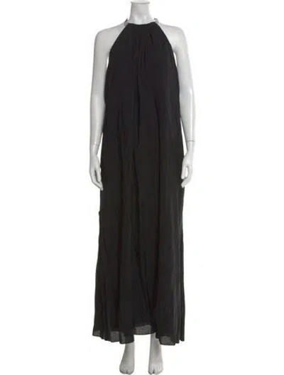Pre-owned Simkhai Halterneck Long Dress In Blue