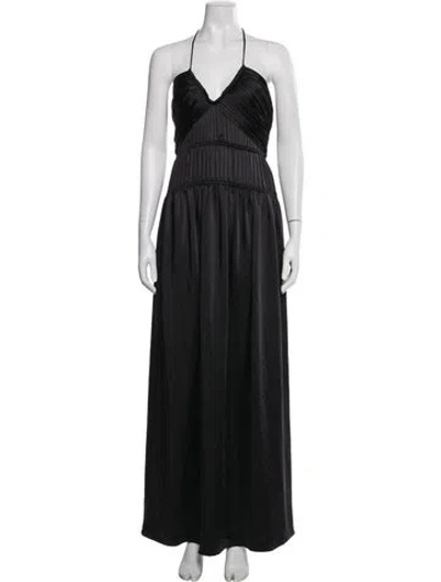 Pre-owned Simkhai Halterneck Long Dress W/ Tags In Black