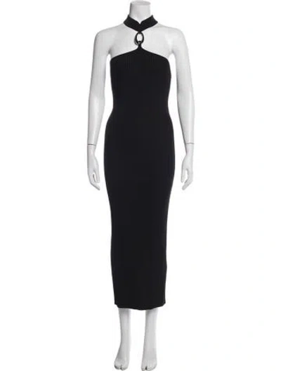 Pre-owned Simkhai Halterneck Long Dress W/ Tags In Black