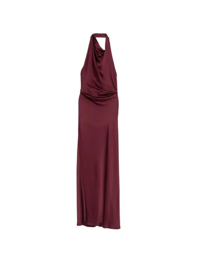 Simkhai Halterneck Maxi Dress In Red
