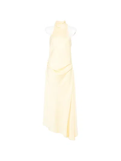Simkhai Halterneck Maxi Dress In Yellow