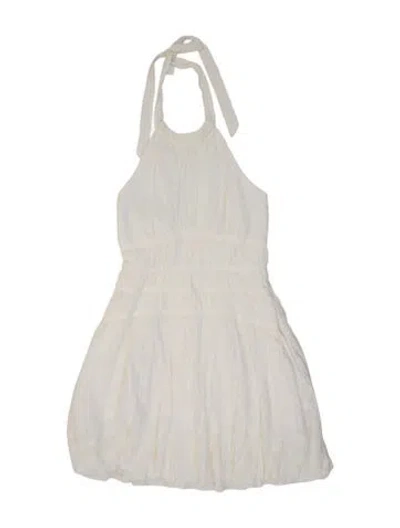 Pre-owned Simkhai Halterneck Mini Dress In Neutral