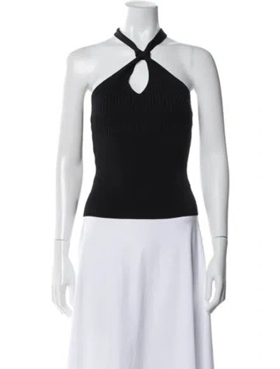 Pre-owned Simkhai Halterneck Sleeveless Top In Blue