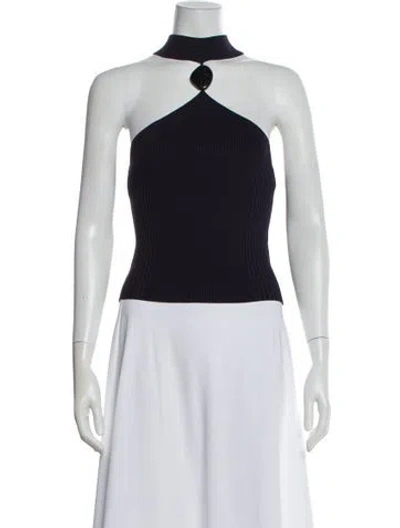 Pre-owned Simkhai Halterneck Sleeveless Top W/ Tags In Blue