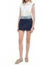 Simkhai Hampton Mini Skirt In Midnight Multi In Blue