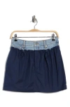 Simkhai Hampton Mixed Media Miniskirt In Multi