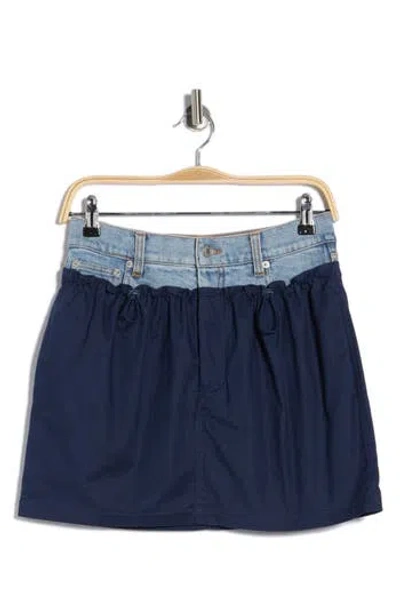 Simkhai Hampton Mixed Media Miniskirt In Multi