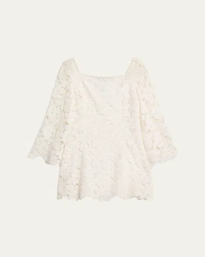 Simkhai Hana Lace Mini Dress In Black
