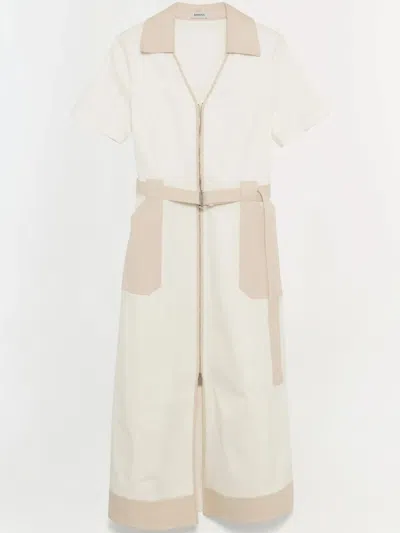 Simkhai Hanover Cotton-blend Twill Shirt Dress In White