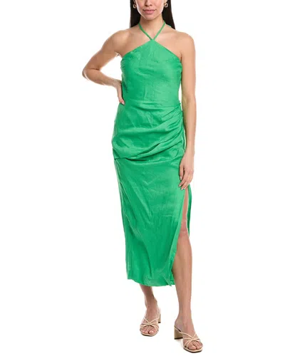 Simkhai Hansel Linen Gown In Green