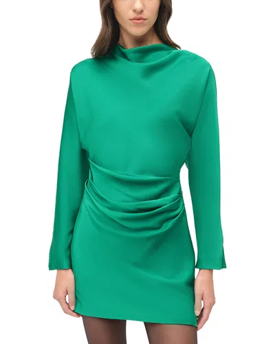 SIMKHAI HARPOR LONG SLEEVE MINI DRESS