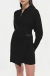 Simkhai Harvey Long Sleeve Mini Dress In Black