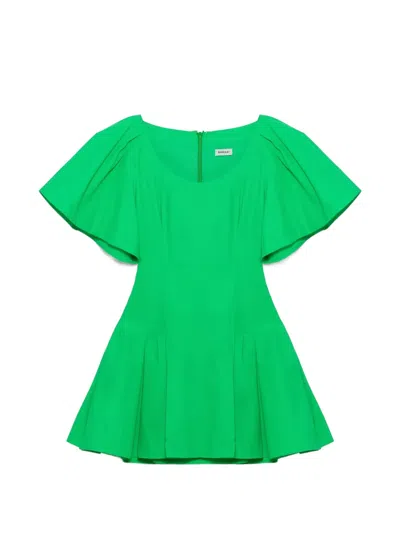 Simkhai Hattie Technical Cotton Mini Dress In Animal Print