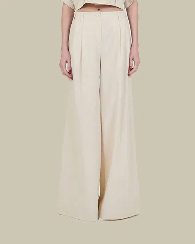 Simkhai Haydin Wide Leg Pant In Sand In Neutral