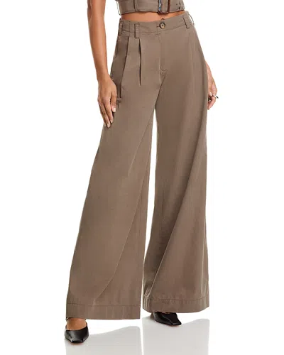 Simkhai Haydin Wide Leg Pants In Brown
