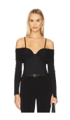 Simkhai Hazel Off-the-shoulder Stretch-jersey Top In Black