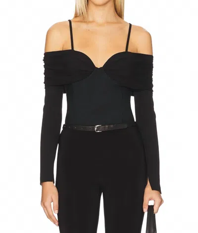 Simkhai Hazel Off-the-shoulder Stretch-jersey Top In Black