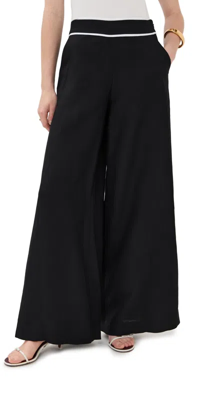 SIMKHAI HEIDI WIDE LEG PANTS BLACK MULTI