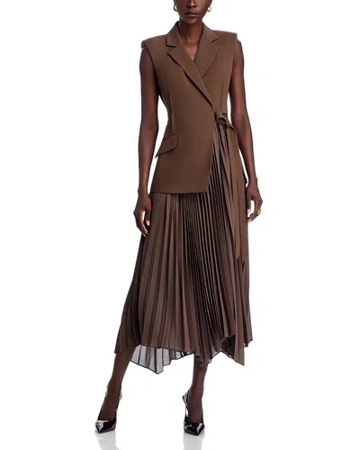 Simkhai Helena Combo Blazer Dress In Brown