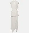 Simkhai Helena Pleated Wrap Dress In Ivory