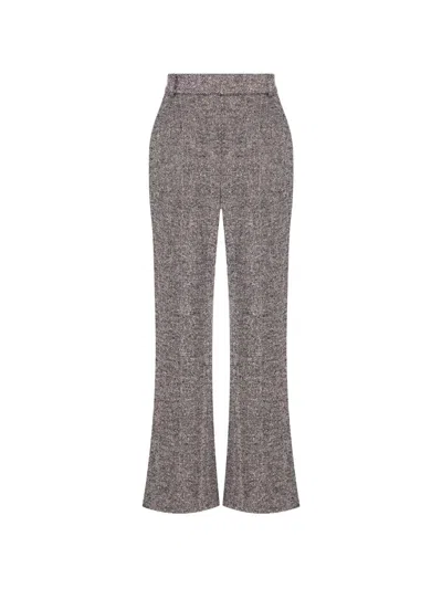 Simkhai Herringbone Trousers In Animal Print