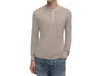 Simkhai Hezekiah Henley Tee In Cashmere Melange In Neutral