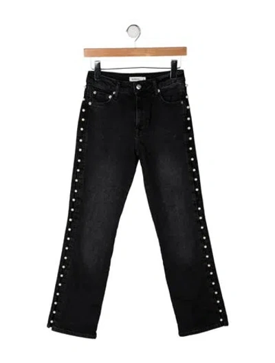 Pre-owned Simkhai High-rise Flared Jeans In Black