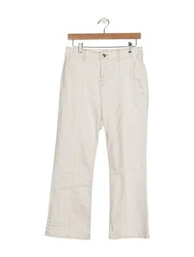 Pre-owned Simkhai High-rise Flared Jeans In Neutrals