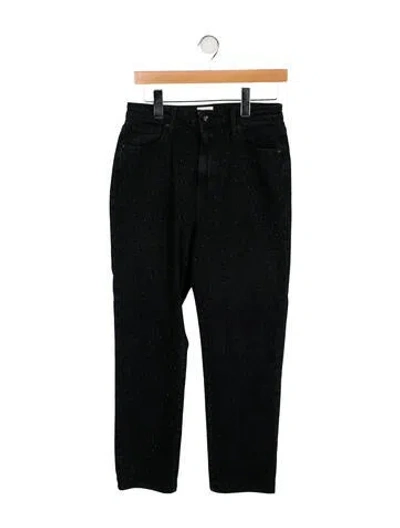 Pre-owned Simkhai High-rise Straight Leg Jeans In Black