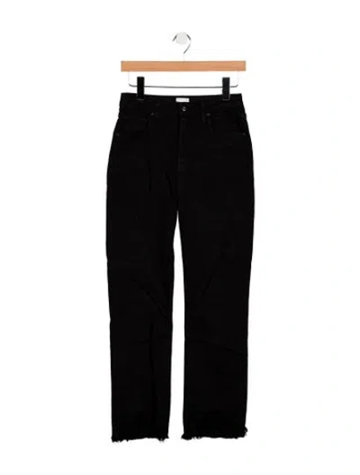 Pre-owned Simkhai High-rise Straight Leg Jeans In Black