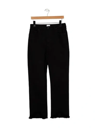 Pre-owned Simkhai High-rise Straight Leg Jeans In Black