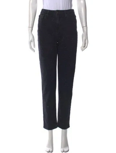 Pre-owned Simkhai High-rise Straight Leg Jeans In Black