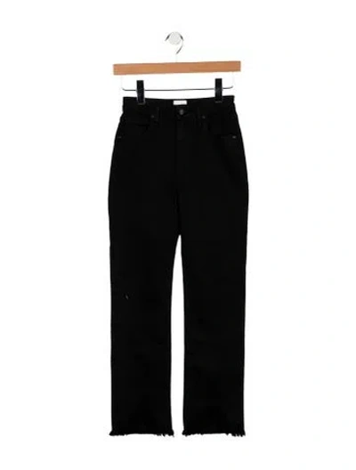 Pre-owned Simkhai High-rise Straight Leg Jeans In Black