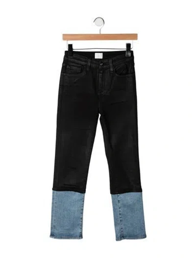 Pre-owned Simkhai High-rise Straight Leg Jeans In Black