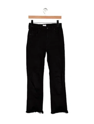 Pre-owned Simkhai High-rise Straight Leg Jeans In Black