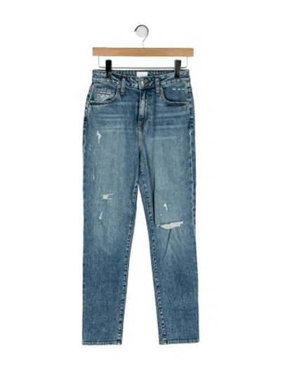Pre-owned Simkhai High-rise Straight Leg Jeans In Blue