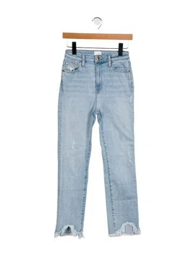 Pre-owned Simkhai High-rise Straight Leg Jeans In Blue