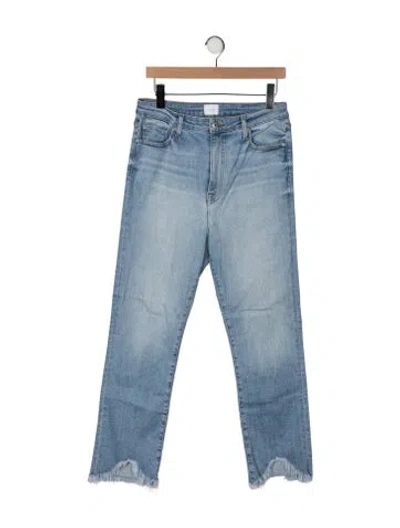 Pre-owned Simkhai High-rise Straight Leg Jeans In Blue