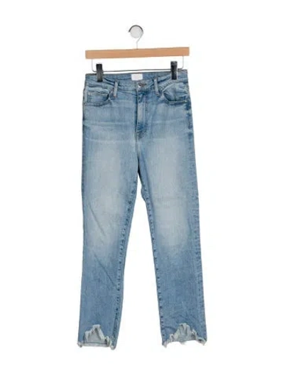 Pre-owned Simkhai High-rise Straight Leg Jeans In Blue