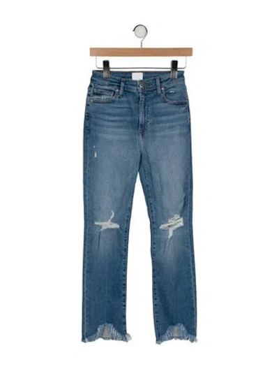 Pre-owned Simkhai High-rise Straight Leg Jeans In Blue
