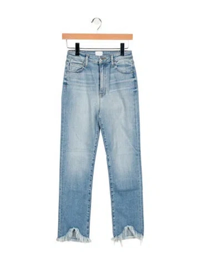Pre-owned Simkhai High-rise Straight Leg Jeans In Blue